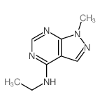 1H-Pyrazolo[3,4-d]pyrimidine (8CI), 4-(ethylamino)-1-methyl-结构式