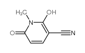 1,6-dihydro-2-hydroxy-1-methyl-6-oxonicotinonitrile structure