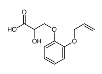 2-hydroxy-3-(2-prop-2-enoxyphenoxy)propanoic acid结构式