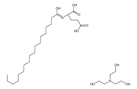 2-[bis(2-hydroxyethyl)amino]ethanol,(2S)-2-(octadecanoylamino)pentanedioic acid结构式