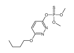 (6-butoxypyridazin-3-yl)oxy-dimethoxy-sulfanylidene-λ5-phosphane结构式