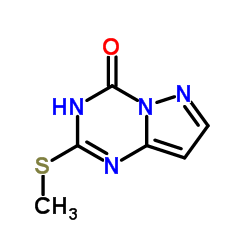 2-(methylsulfanyl)-1H,4H-pyrazolo[1,5-a][1,3,5]triazin-4-one Structure