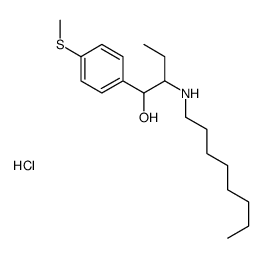 1-(4-methylsulfanylphenyl)-2-(octylamino)butan-1-ol,hydrochloride Structure
