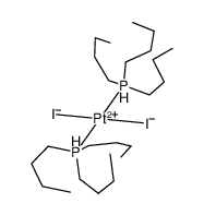 cis-Pt(tributylphosphine)2I2结构式