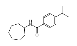 Benzamide, N-cycloheptyl-4-(1-methylethyl)- (9CI) structure