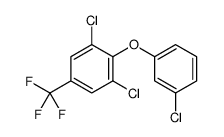 1,3-dichloro-2-(3-chlorophenoxy)-5-(trifluoromethyl)benzene Structure