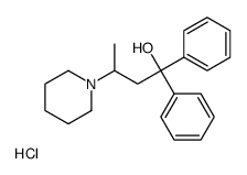1,1-diphenyl-3-piperidin-1-ylbutan-1-ol,hydrochloride结构式