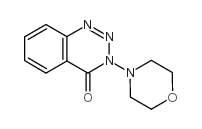 1,2,3-Benzotriazin-4(3H)-one,3-(4-morpholinyl)- Structure