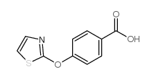 4-(2-Thiazolyloxy)benzoic acid Structure