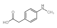 2-(4-methylaminophenyl)acetic acid结构式