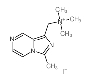 Imidazo[1,5-a]pyrazine-1-methanaminium,N,N,N,3-tetramethyl-, iodide (1:1) Structure