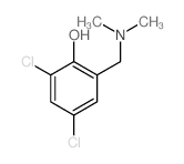 2,4-dichloro-6-(dimethylaminomethyl)phenol结构式
