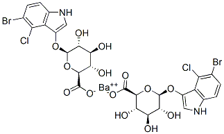 .beta.-D-Glucopyranosiduronic acid,5-bromo-4-chloro-1H-indol-3-yl, barium salt picture