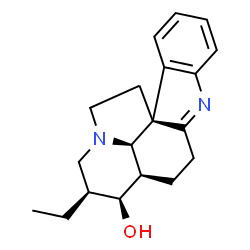 1,2-Didehydro-7α-ethyl-20,21-dinoraspidospermidin-6α-ol Structure