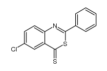 chloro-6 phenyl-2 benzothiazine-3,1 thione-4 Structure