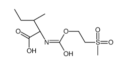 (2S,3S)-3-methyl-2-(2-methylsulfonylethoxycarbonylamino)pentanoic acid结构式