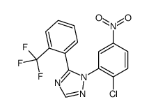 1-(2-chloro-5-nitrophenyl)-5-[2-(trifluoromethyl)phenyl]-1,2,4-triazole Structure