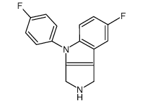 7-fluoro-4-(4-fluorophenyl)-2,3-dihydro-1H-pyrrolo[3,4-b]indole Structure