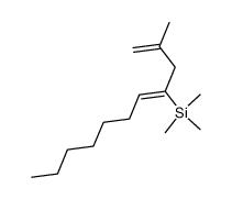 Trimethyl-[(Z)-1-(2-methyl-allyl)-oct-1-enyl]-silane结构式