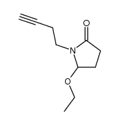 2-Pyrrolidinone, 1-(3-butynyl)-5-ethoxy-结构式