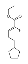 ethyl 5-cyclopentyl-2-fluoropent-2-enoate Structure