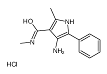 4-amino-N,2-dimethyl-5-phenyl-1H-pyrrole-3-carboxamide,hydrochloride Structure