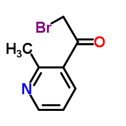 Ethanone,2-bromo-1-(2-methyl-3-pyridinyl)-(9CI) structure