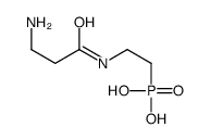 2-(3-aminopropanoylamino)ethylphosphonic acid Structure