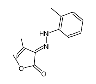 3-Methyl-4-[2-(2-methylphenyl)hydrazono]isoxazole-5(4H)-one structure