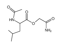 Carboxaamidomethyl-DL-N-acetylleucinat Structure