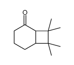 7,7,8,8-tetramethylbicyclo[4.2.0]octan-5-one结构式