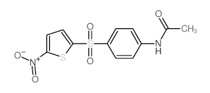 Acetamide,N-[4-[(5-nitro-2-thienyl)sulfonyl]phenyl]- structure