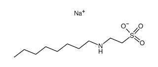 N,N-bis(2-sulfonylethyl)-1-octanamine disodium salt结构式