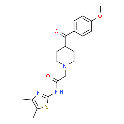 1-Piperidineacetamide,N-(4,5-dimethyl-2-thiazolyl)-4-(4-methoxybenzoyl)-(9CI) Structure