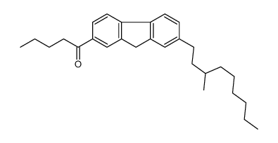 1-[7-(3-methylnonyl)-9H-fluoren-2-yl]pentan-1-one结构式