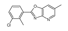 2-(3-chloro-2-methylphenyl)-6-methyl-[1,3]oxazolo[4,5-b]pyridine Structure