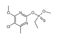 Ethyl-phosphonothioic acid O-(5-chloro-4-methoxy-6-methyl-pyrimidin-2-yl) ester O-methyl ester Structure