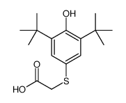 2-(3,5-ditert-butyl-4-hydroxyphenyl)sulfanylacetic acid结构式