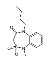 5-butyl-1-methyl-2,2-dioxo-1,2,3,5-tetrahydro-2λ6-benzo[c][1,2,5]thiadiazepin-4-one Structure