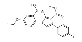 methyl 2-[(3-ethoxybenzoyl)amino]-4-(4-fluorophenyl)thiophene-3-carboxylate结构式