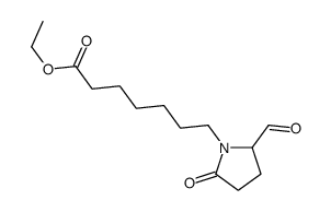 ethyl 7-(2-formyl-5-oxopyrrolidin-1-yl)heptanoate结构式