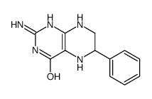 2-amino-6-phenyl-5,6,7,8-tetrahydro-1H-pteridin-4-one结构式