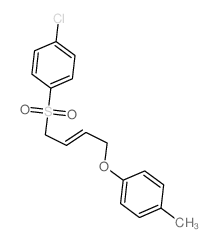 Benzene,1-chloro-4-[[4-(4-methylphenoxy)-2-buten-1-yl]sulfonyl]-结构式
