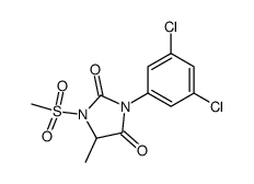 3-(3,5-dichloro-phenyl)-1-methanesulfonyl-5-methyl-imidazolidine-2,4-dione结构式