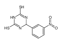 6-(3-nitrophenyl)-1,3,5-triazinane-2,4-dithione Structure