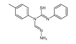 1-methanehydrazonoyl-1-(4-methylphenyl)-3-phenylthiourea Structure