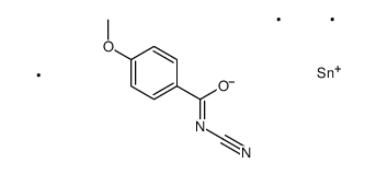 N-cyano-4-methoxy-N-trimethylstannylbenzamide Structure