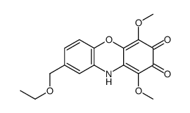 8-(ethoxymethyl)-1,4-dimethoxy-10H-phenoxazine-2,3-dione Structure