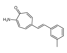 2-amino-5-[2-(3-methylphenyl)ethenyl]cyclohepta-2,4,6-trien-1-one结构式