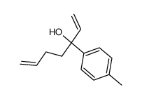 3-p-Tolyl-3-hydroxyhepta-1,6-dien Structure